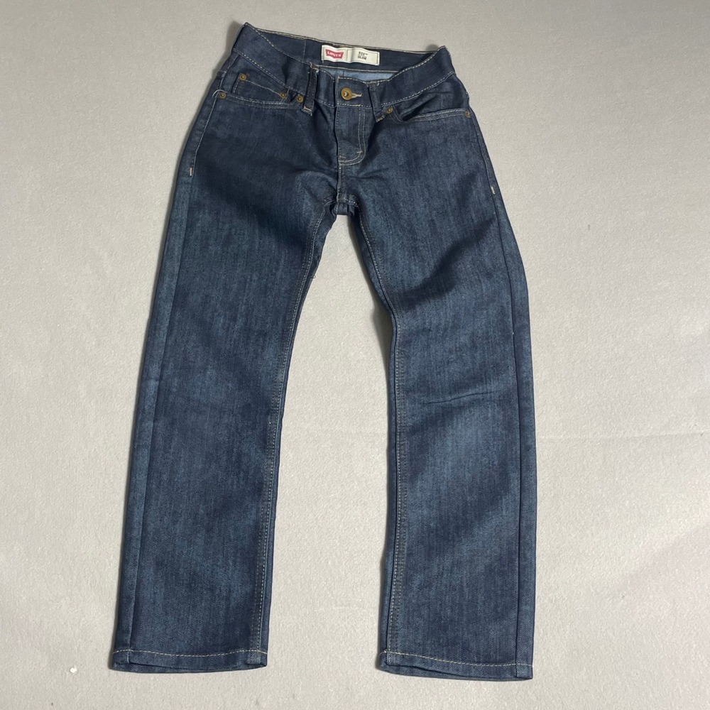Levis 511‎ Slim Fit Jeans Dark Indigo Blue Denim Boys Size 10 Reg 25x25
